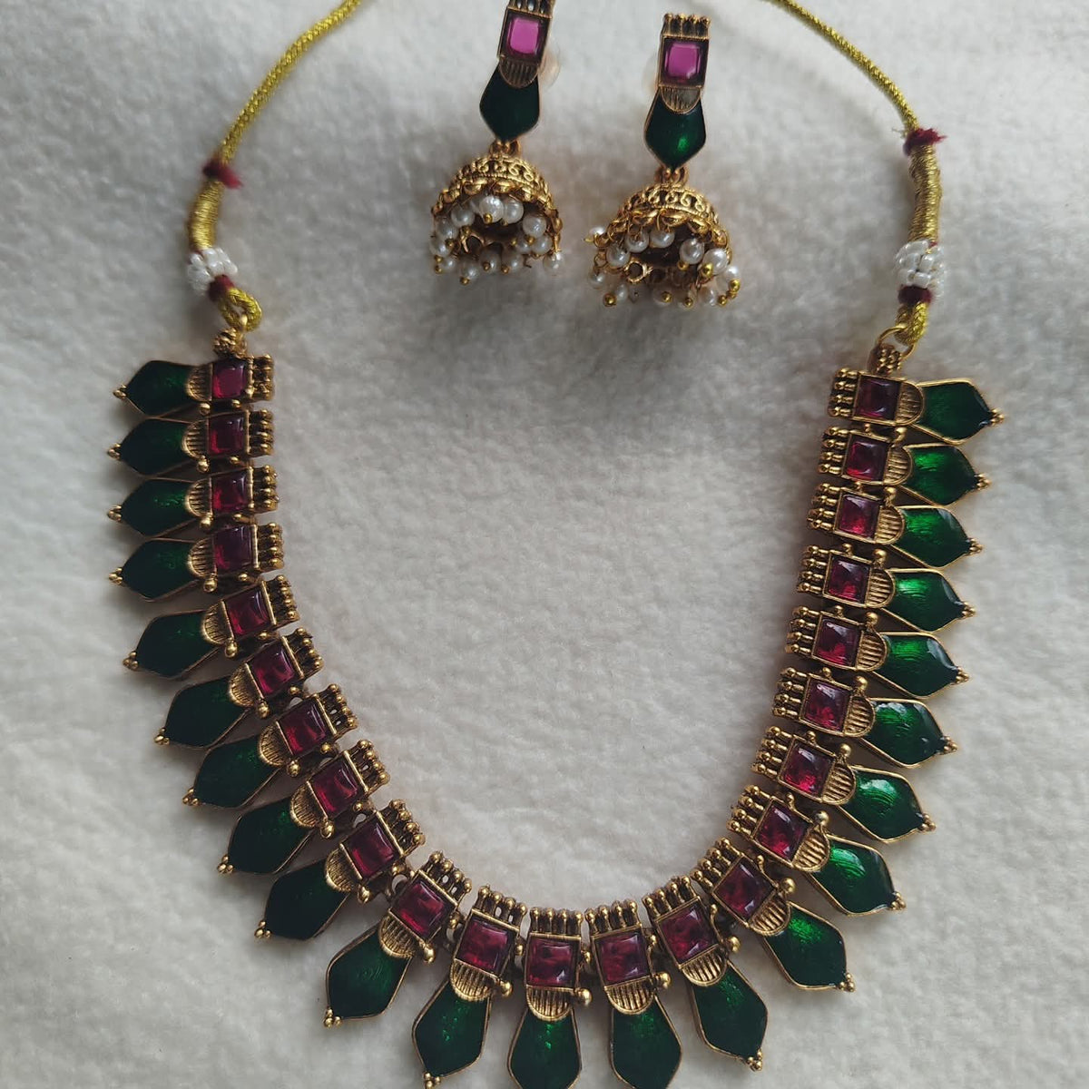Nagapadam Neckpiece: Embrace the timeless beauty of Kerala-inspired jewellery with the Nagapadam Neckpiece