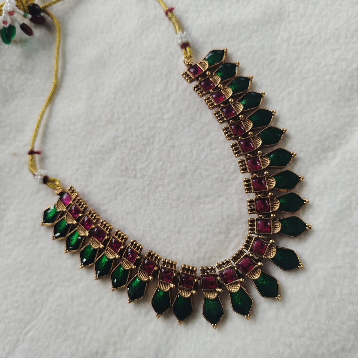 Nagapadam Neckpiece: Embrace the timeless beauty of Kerala-inspired jewellery with the Nagapadam Neckpiece